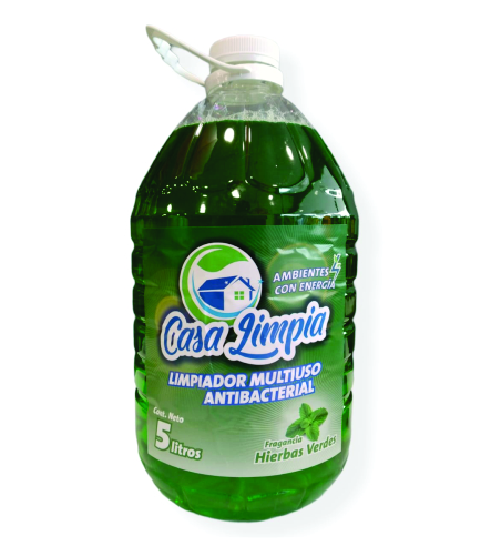 LIMPIADOR MULTIUSO ANTIBACTERIAL HIERBAS VERDES 5 L